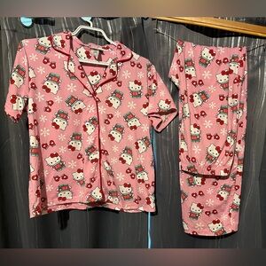 Hello Kitty holiday pj set